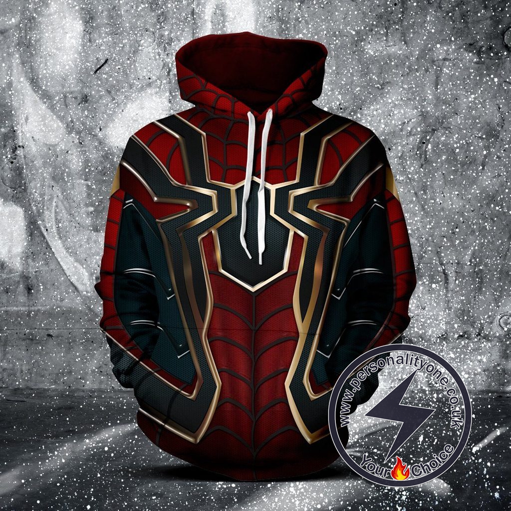 hoodie unisex spiderman avengers infinity war War Spiderman Infinity Avengers Unisex Hoodie